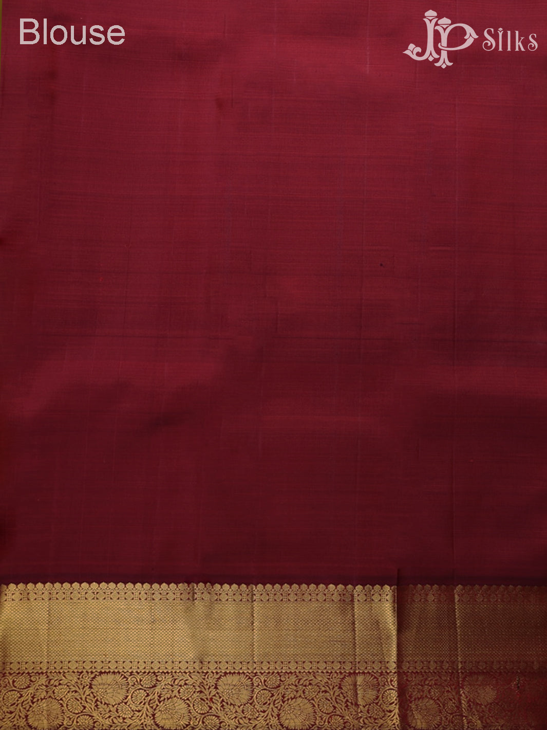 Mustard Green Dual Tone and Maroon Kanchipuram Silk Saree - D63