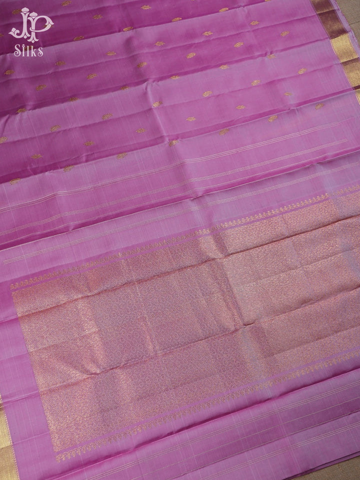 Onion Pink Kanchipuram Silk Saree - D9611