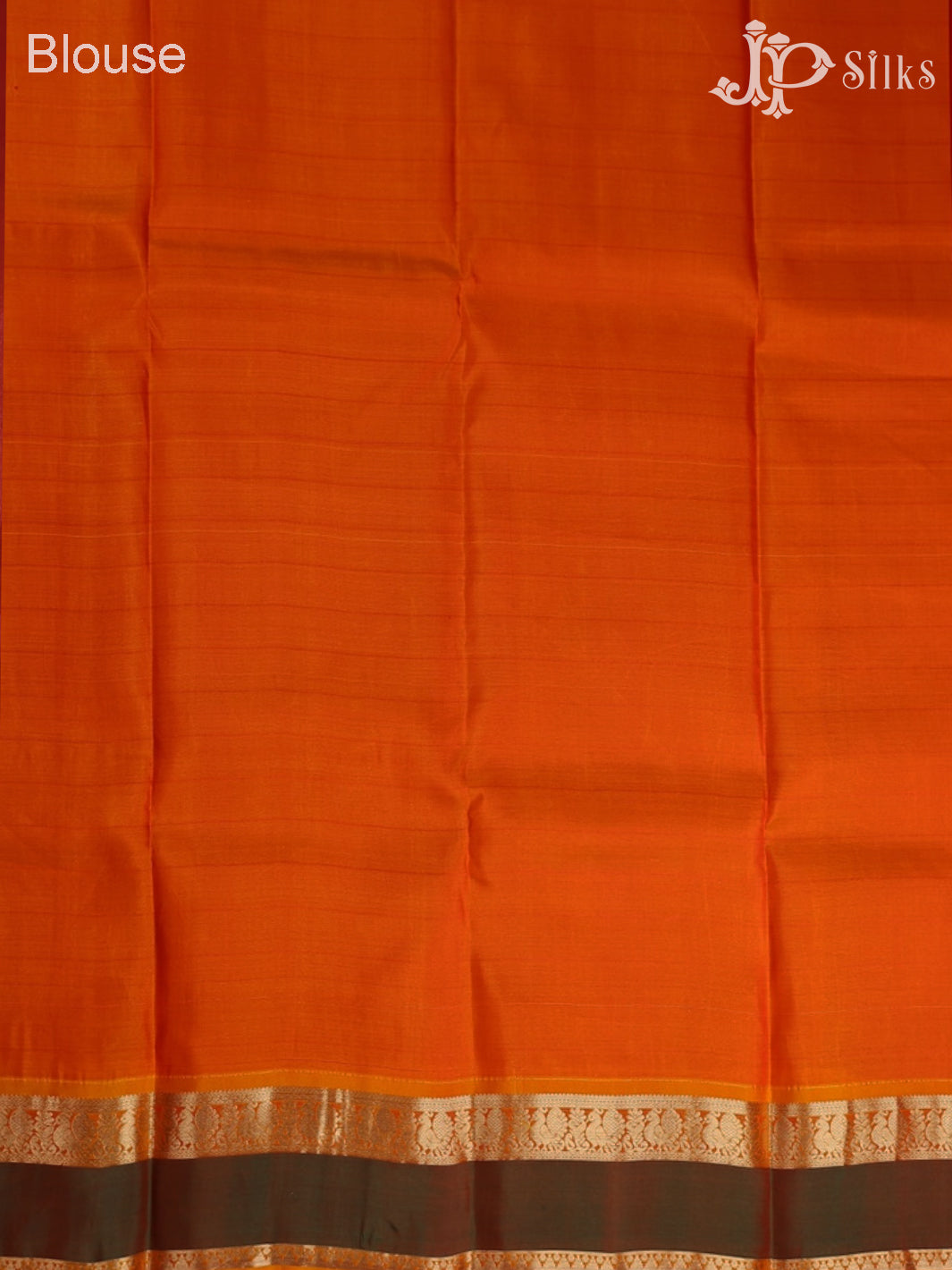 Red with Reddish Orange Arani Silk Saree - F2351 - View 7