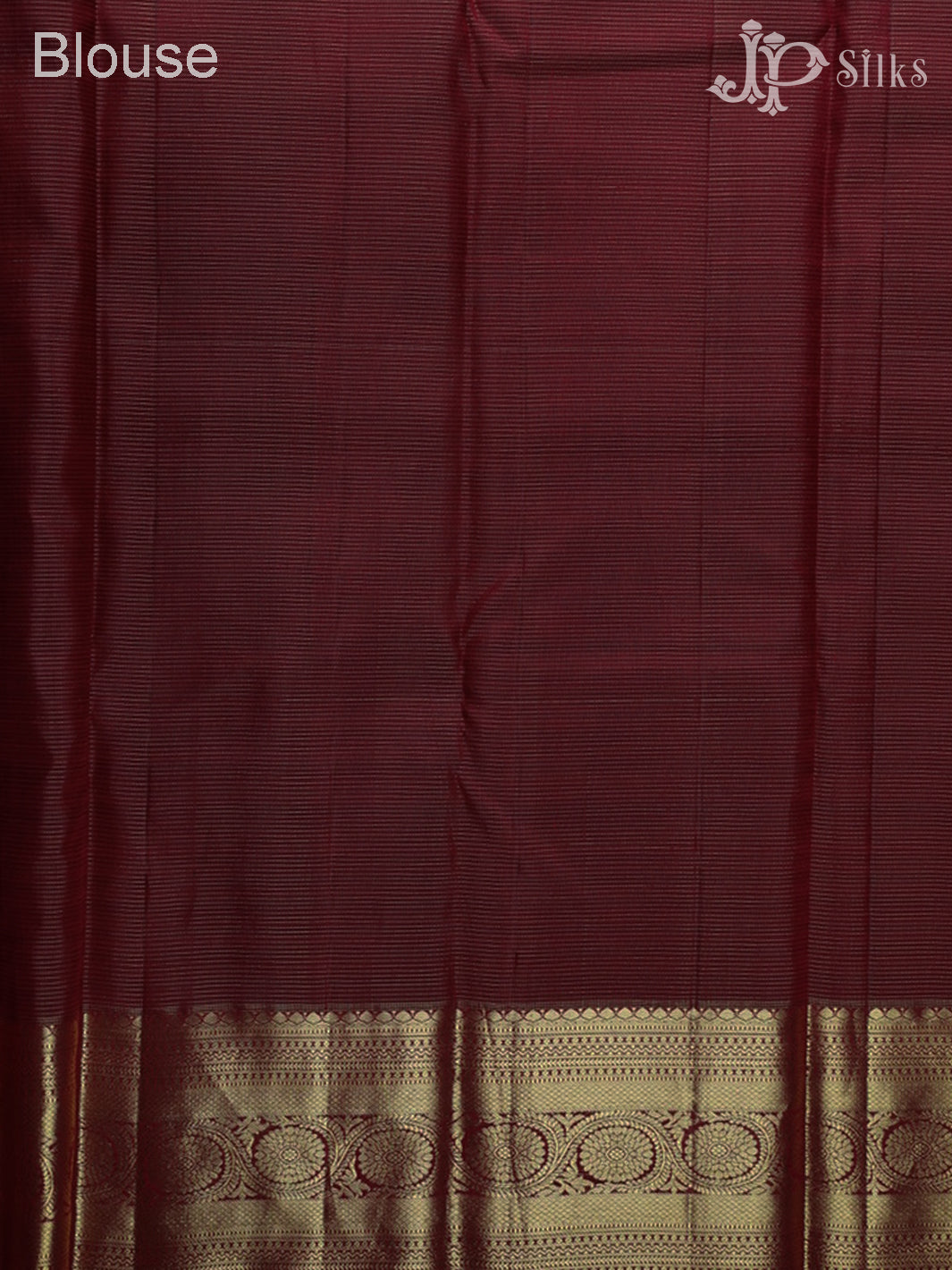 Dark Maroon Vaira Oosi Kanchipuram Silk Saree - E4713