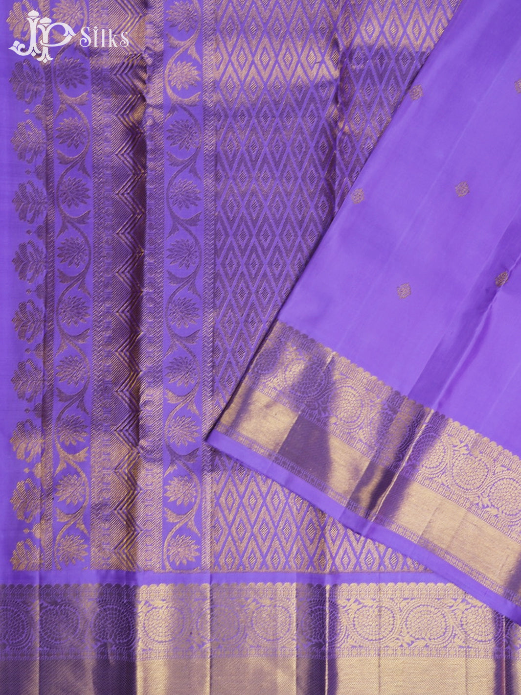 Lavender Kanchipuram Silk Saree - F2451 - View 2