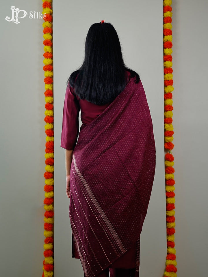 Maroon Readymade Salwar Suit