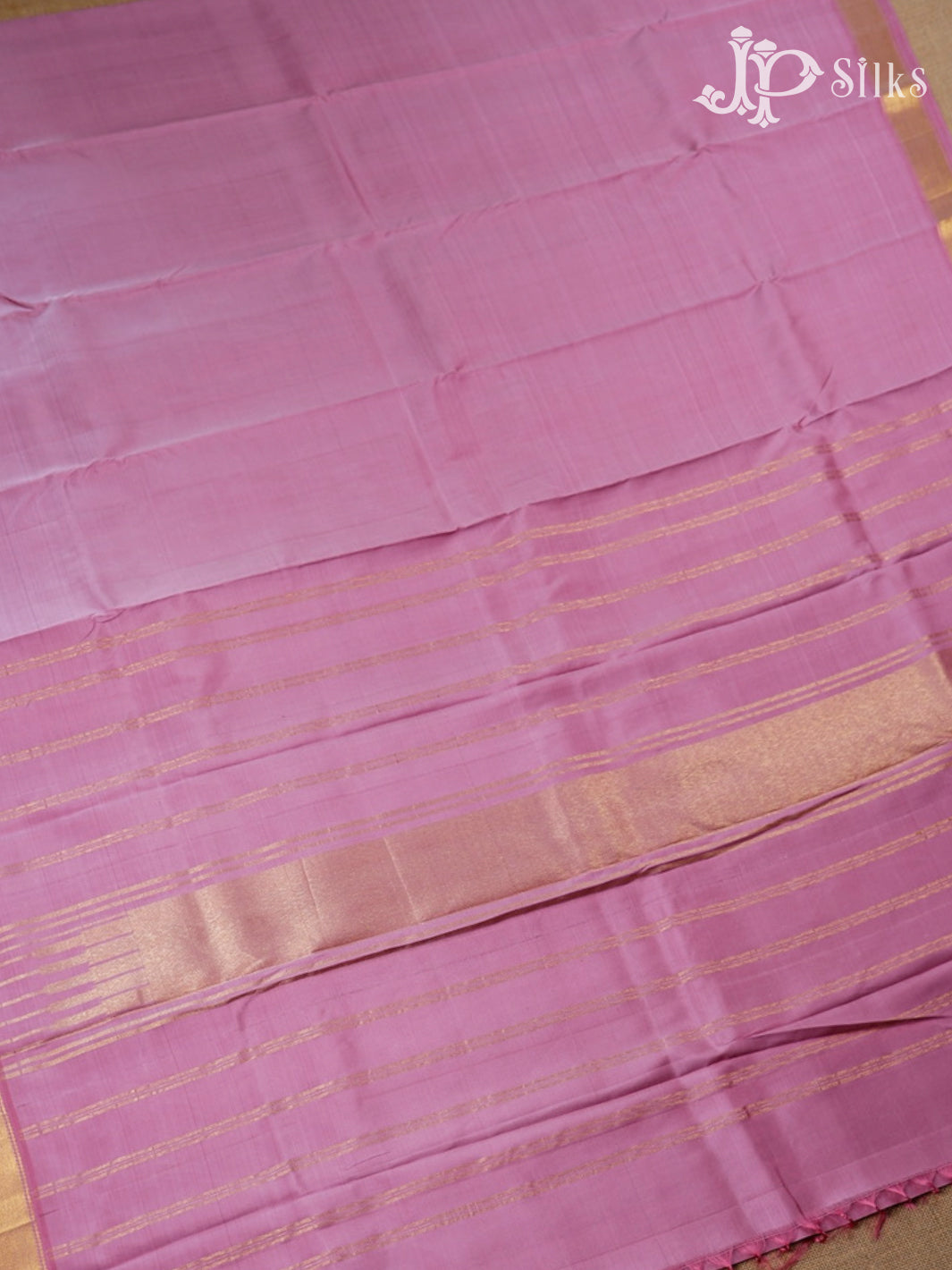 Baby Pink Kanchipuram Pure Silk Saree - F3489