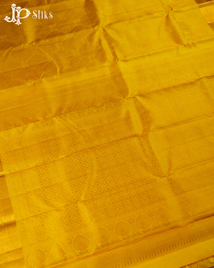 Yellow Kanchipuram Silk Saree - E5000