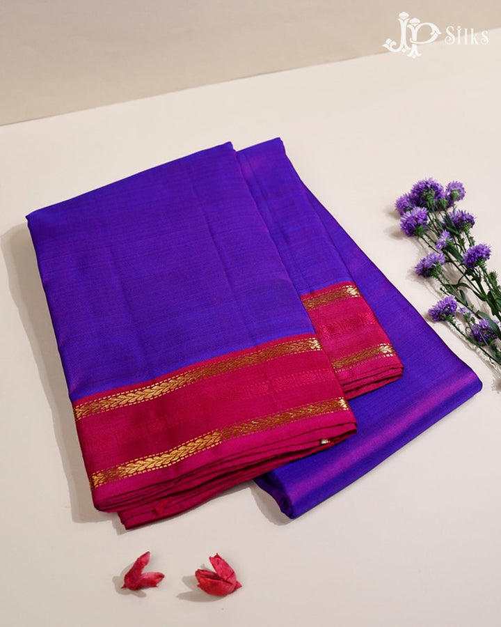 Purple And Pink Kanchipuram Silk Saree - F3444