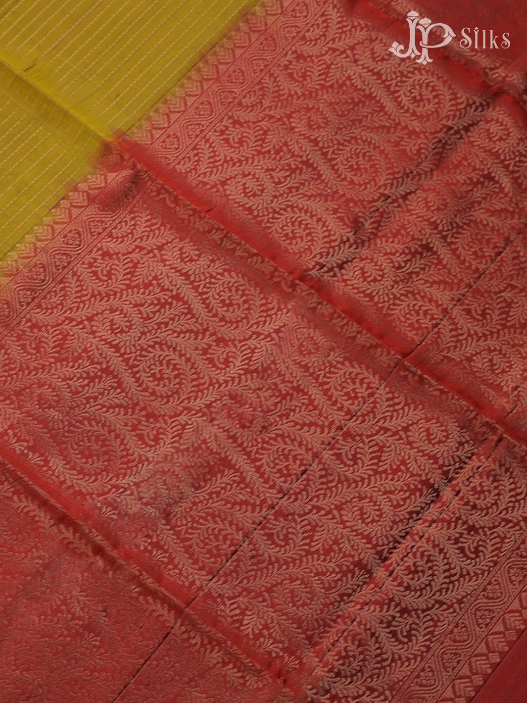 Mehendi Green and Maroon Soft Silk Saree - F2219