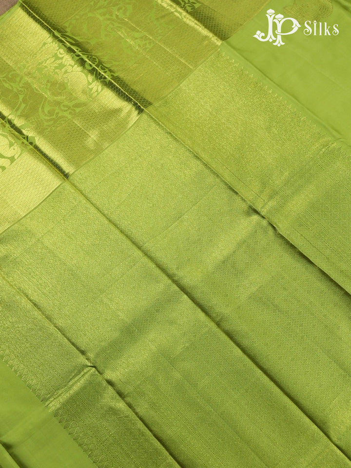 Light Green Kanchipuram Silk Saree - A1179 - View 5