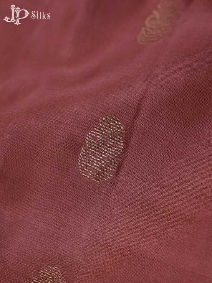 Light Brownish Red Soft Silk Saree - F2910