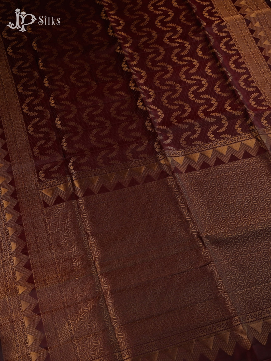 Brown Soft Silk Saree - F3528 - View 3