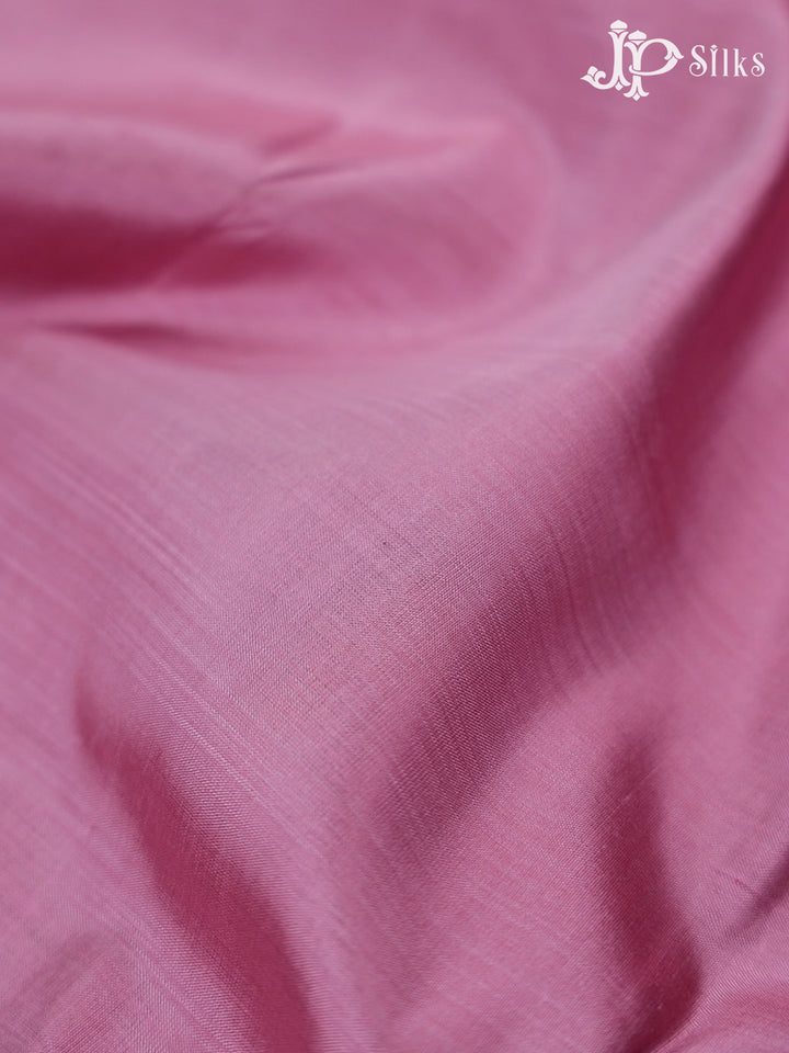 Baby Pink Kanchipuram Pure Silk Saree - F3489