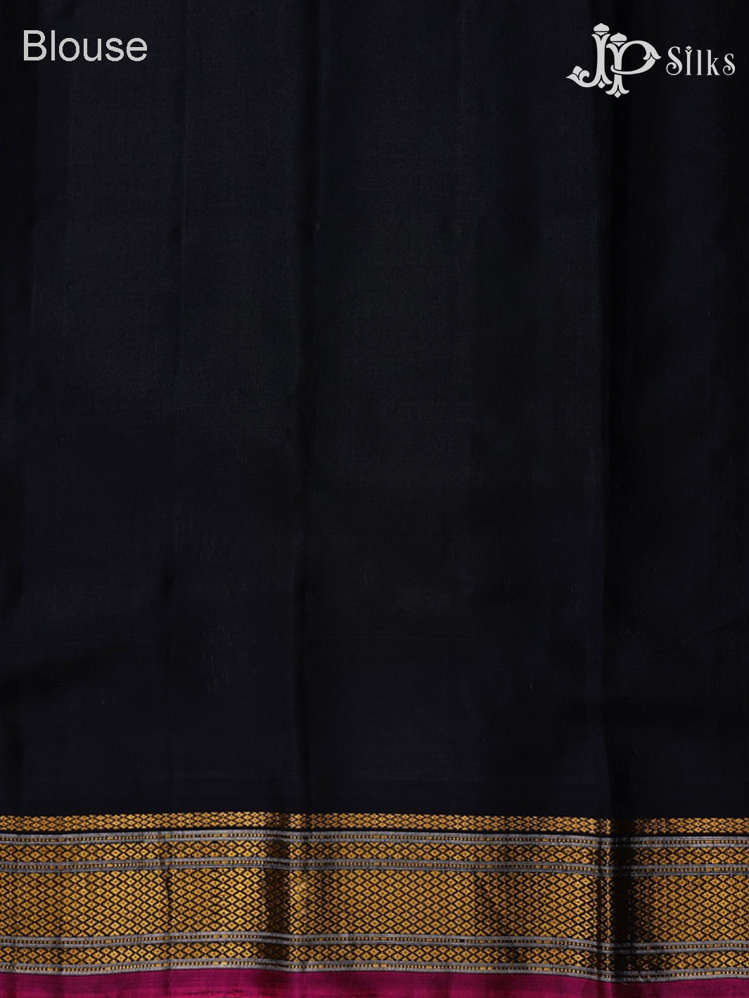 Lime Yellow and Black Gadwal Silk Saree - A3605