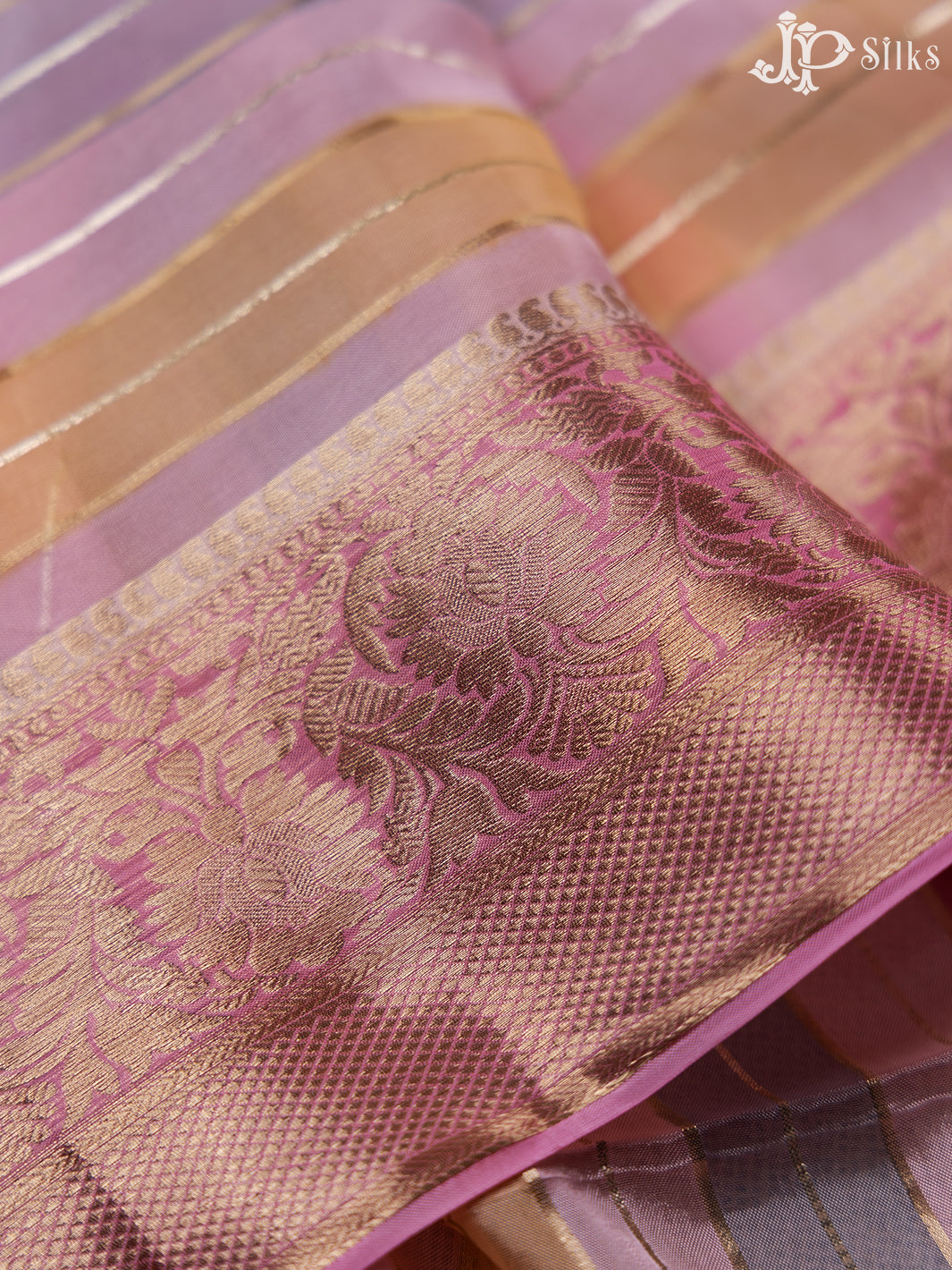 Light Pink And Baby Pink Semi Banarasi Saree - F2900 - View 8