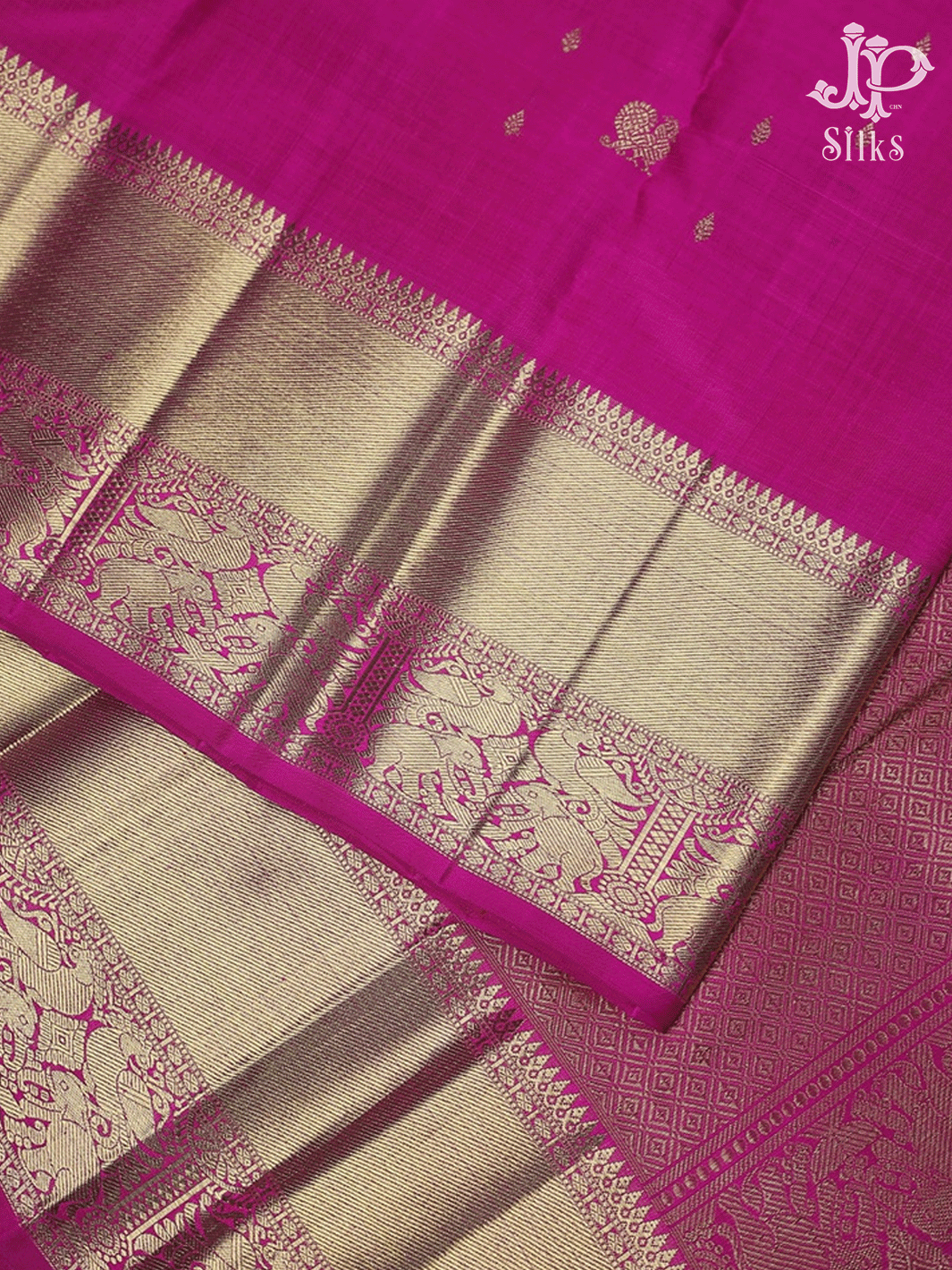 Rani Pink Small Annam Kanchipuram Silk Saree - E6230 - View 8