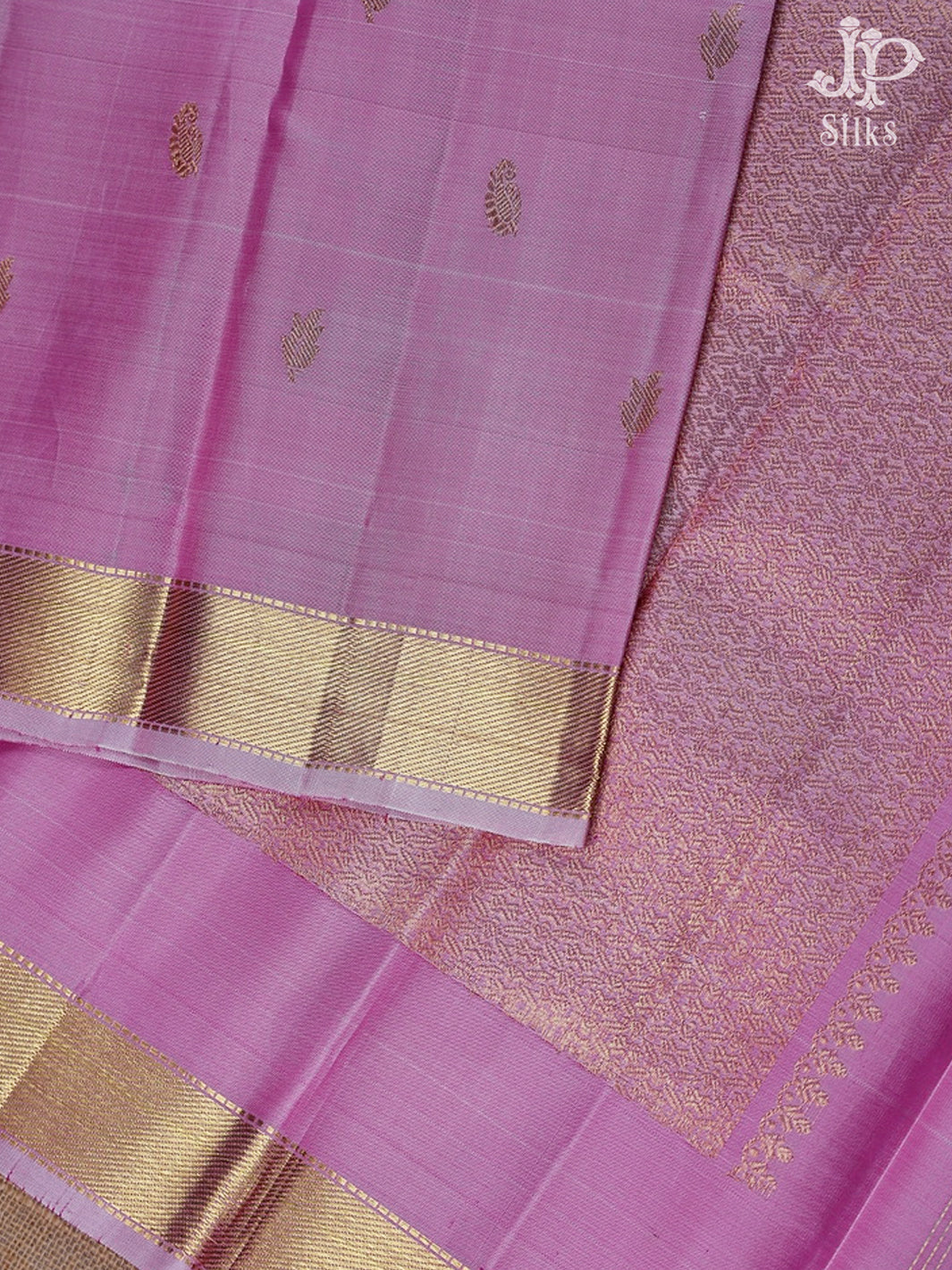 Onion Pink Kanchipuram Silk Saree - D9611