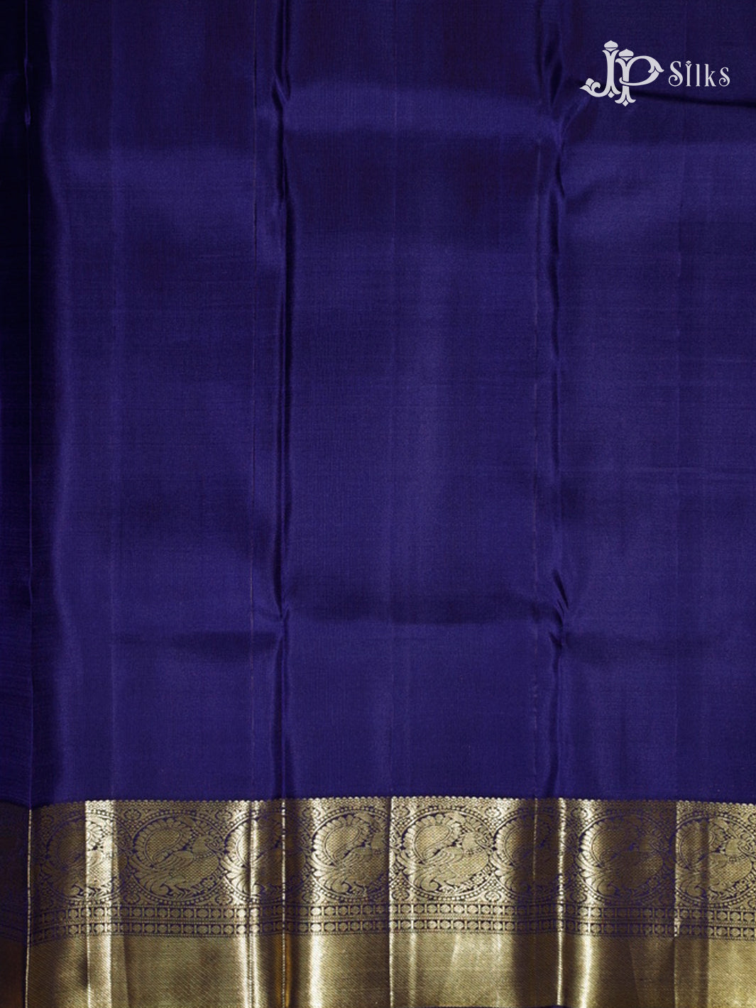 Navy blue & ink blue Kanchipuram Silk Saree - A2628-view7
