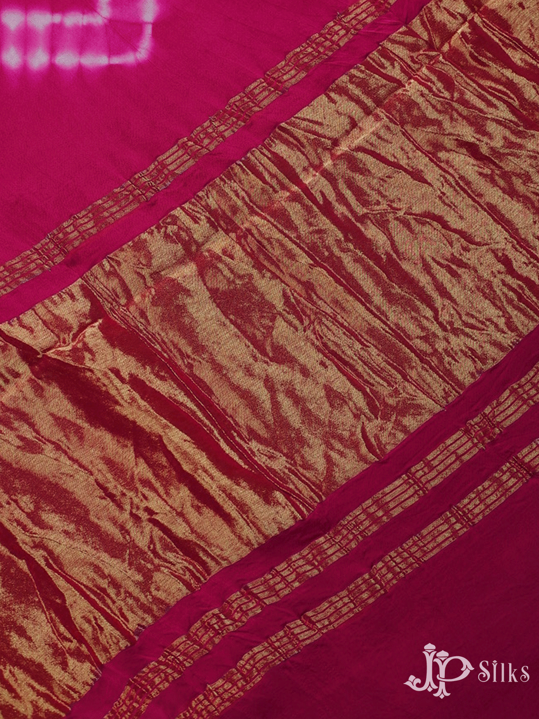 Pink Modal Silk Fancy Saree with Shibori - E4579