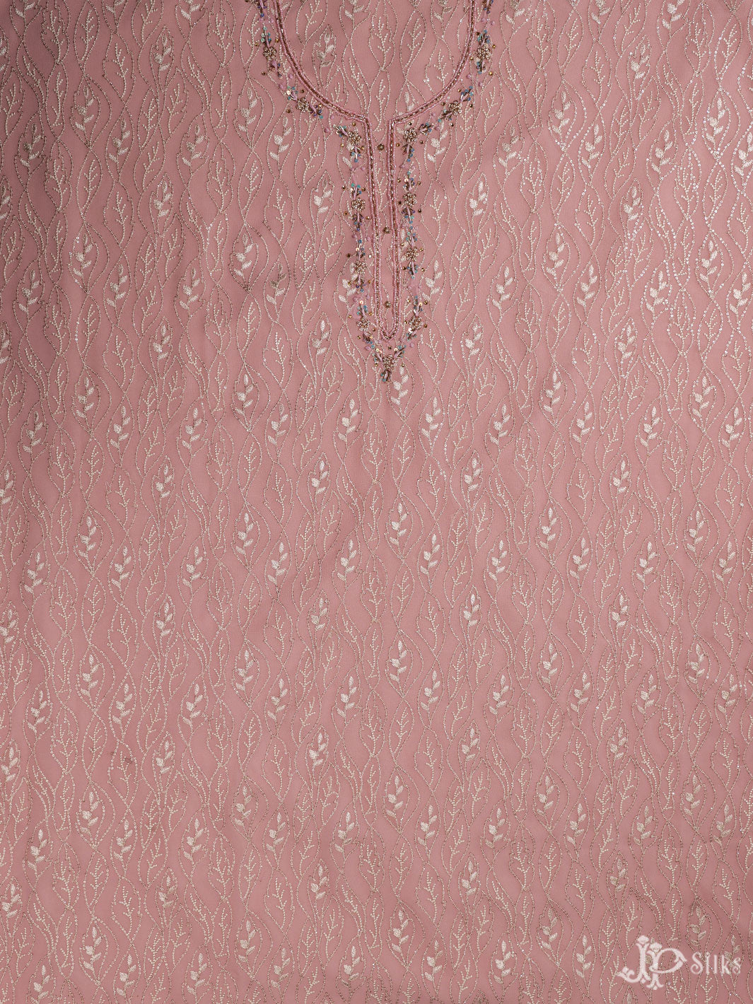 Pink Georgette Unstiched Chudidhar Material - E3537 - View 5