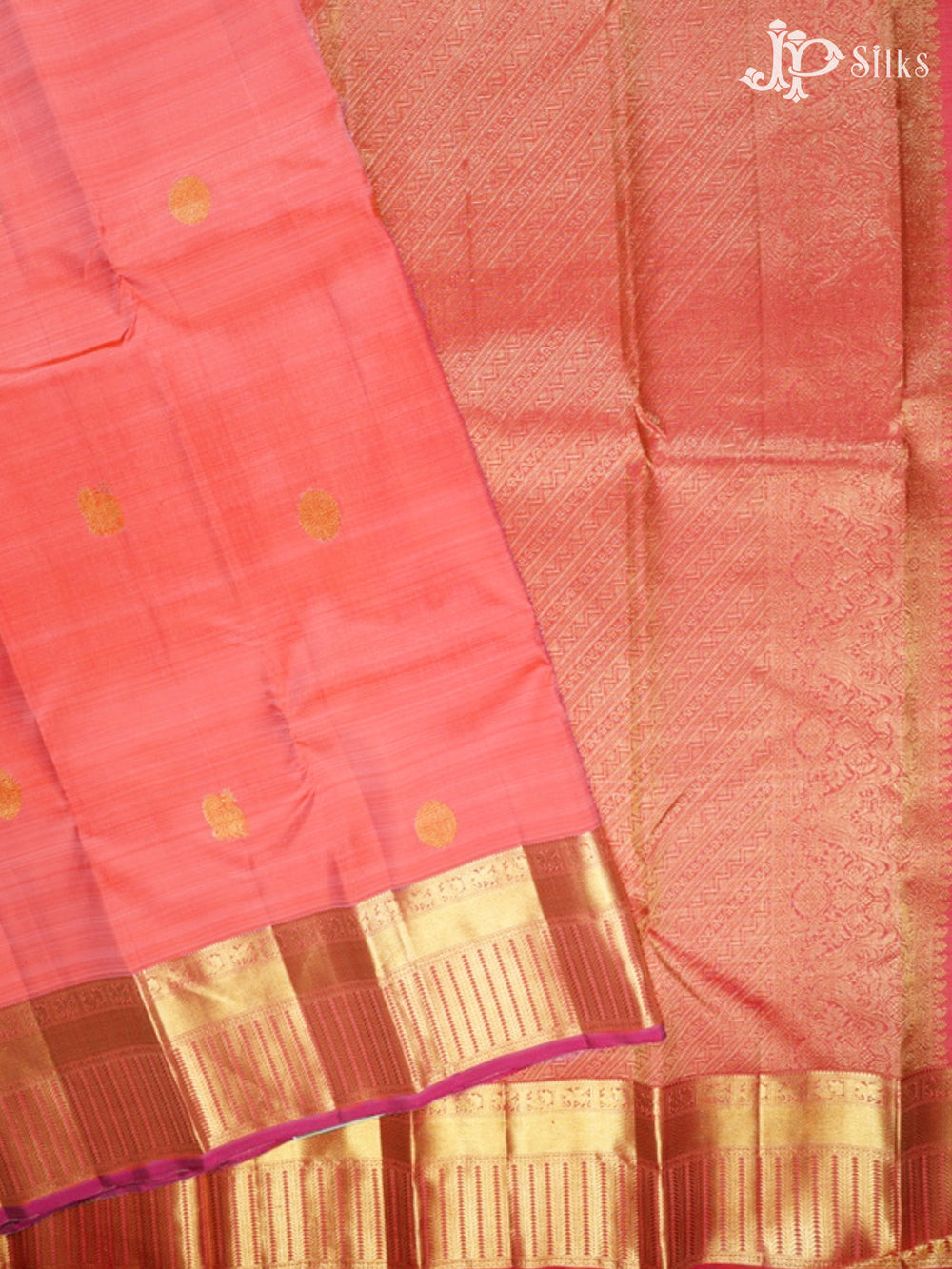 Baby Pink & Lavender Kanchipuram Silk Saree - G831-view2