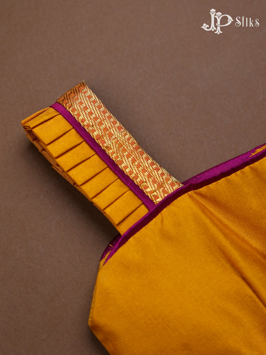 Mustard Yellow Pure Silk Kids Readymade Dress | 6 m - 12 m - F3534