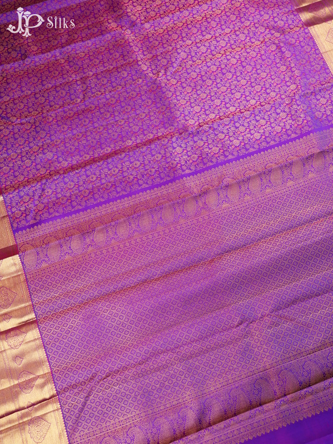 Purple Bridal Kanchipuram Silk Saree - G207