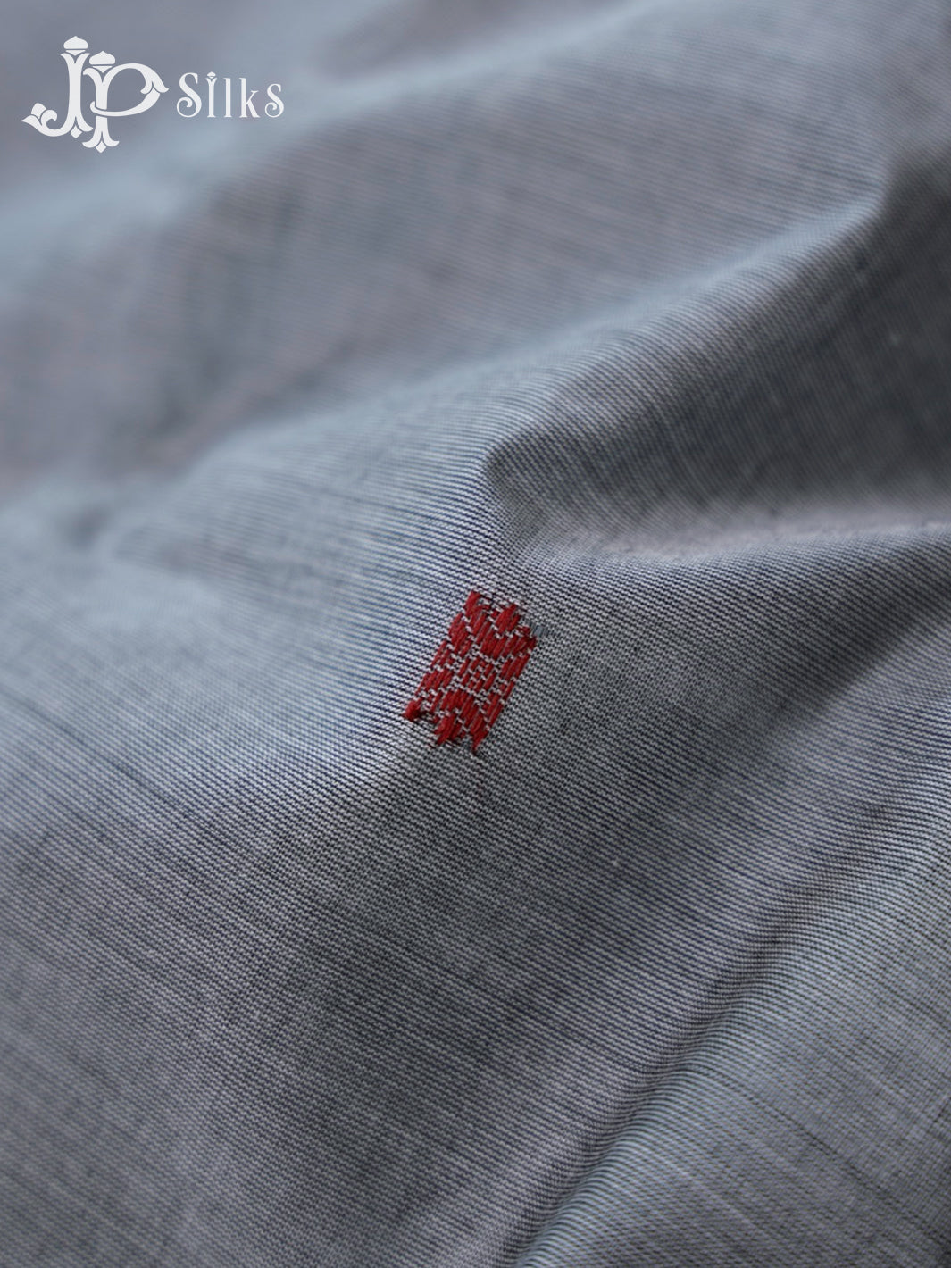 Grey & Maroon Theni Cotton Saree - G68