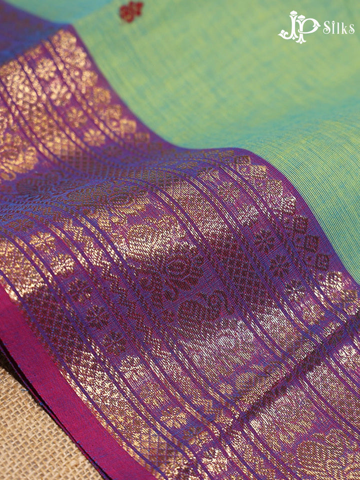 Light Green Theni Cotton Saree - G901