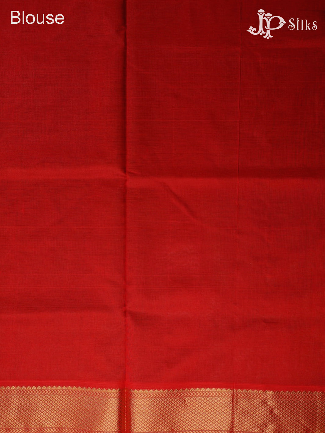 Bottle Green and Red Silk Cotton Saree - F352