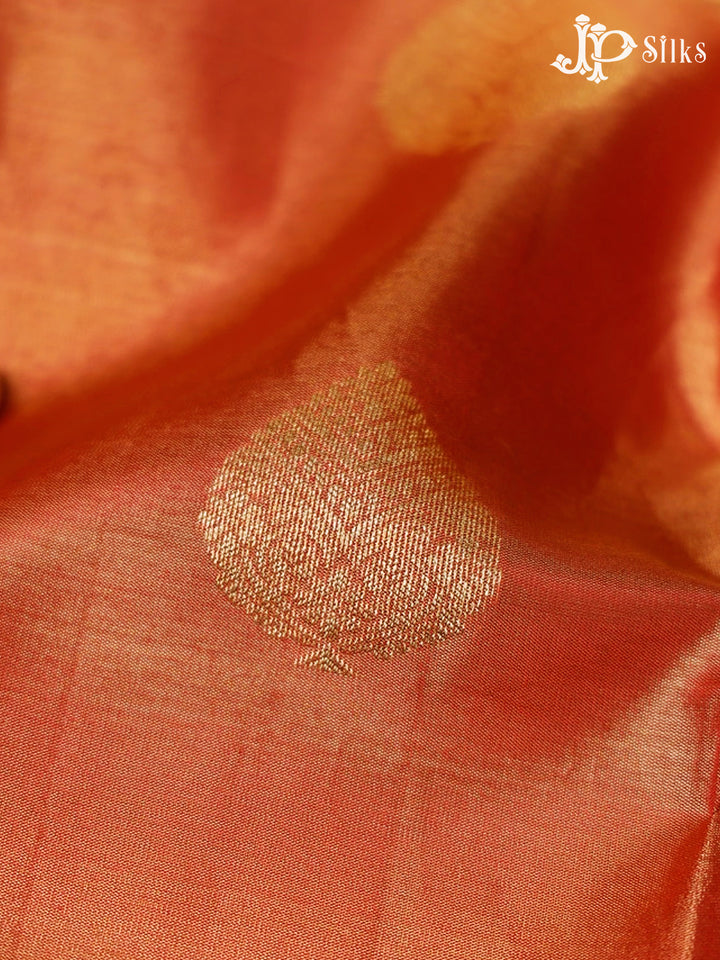 Red Kanchipuram Tissue Fancy Silk Saree - F3574