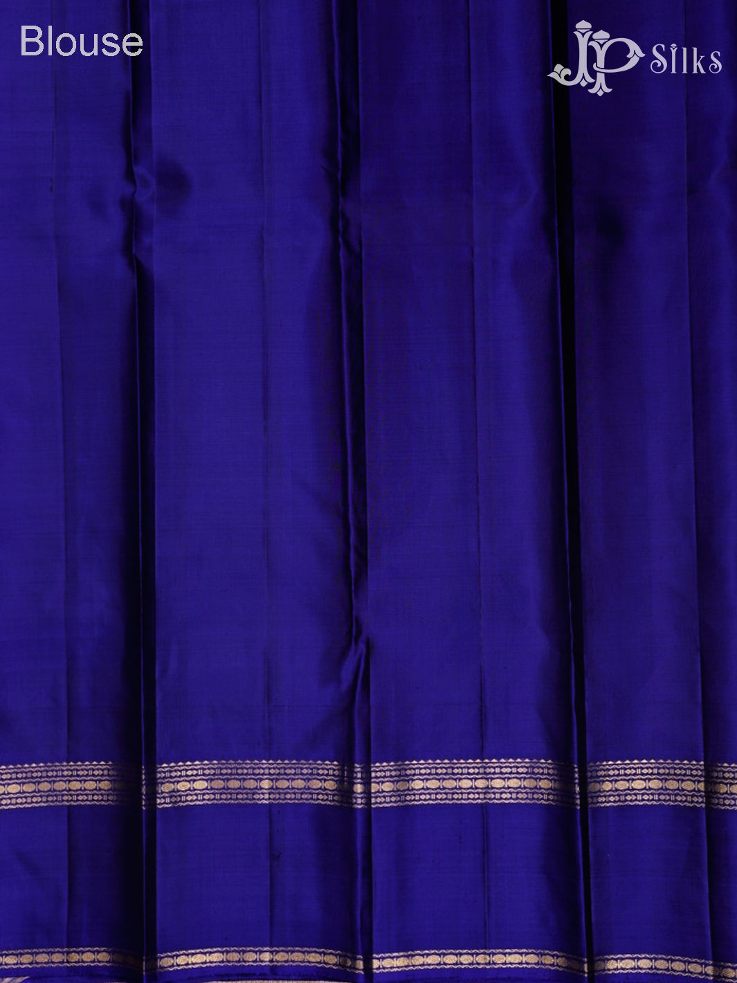 Grey And Ink Blue Kanchipuram Silk Saree - F3466