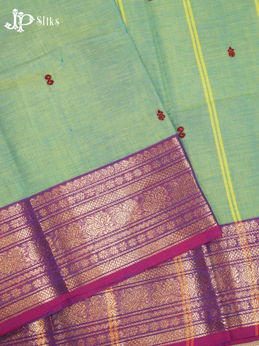 Light Green Theni Cotton Saree - G901