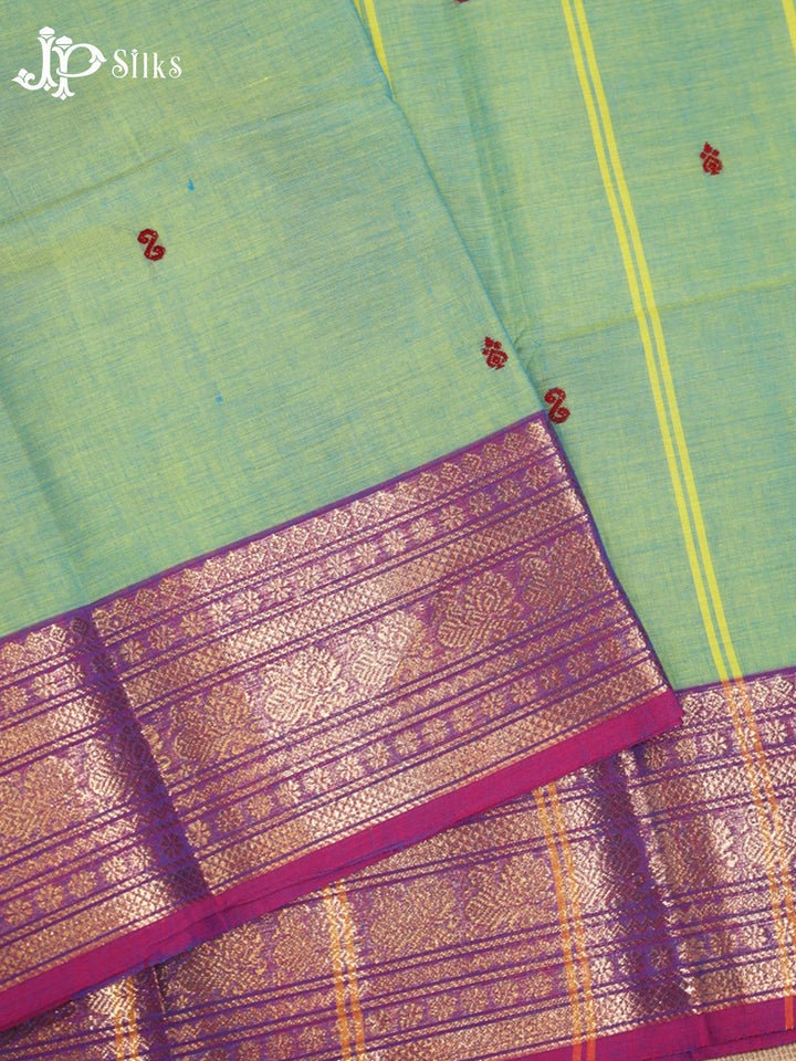 Light Green Theni Cotton Saree - G901