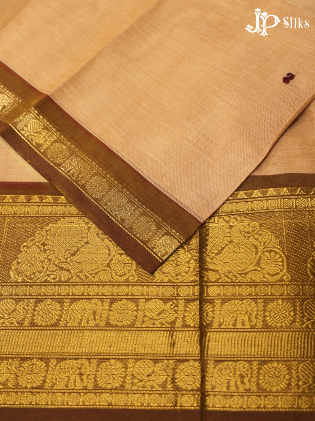 Wheat Beige Theni Cotton Saree - G885