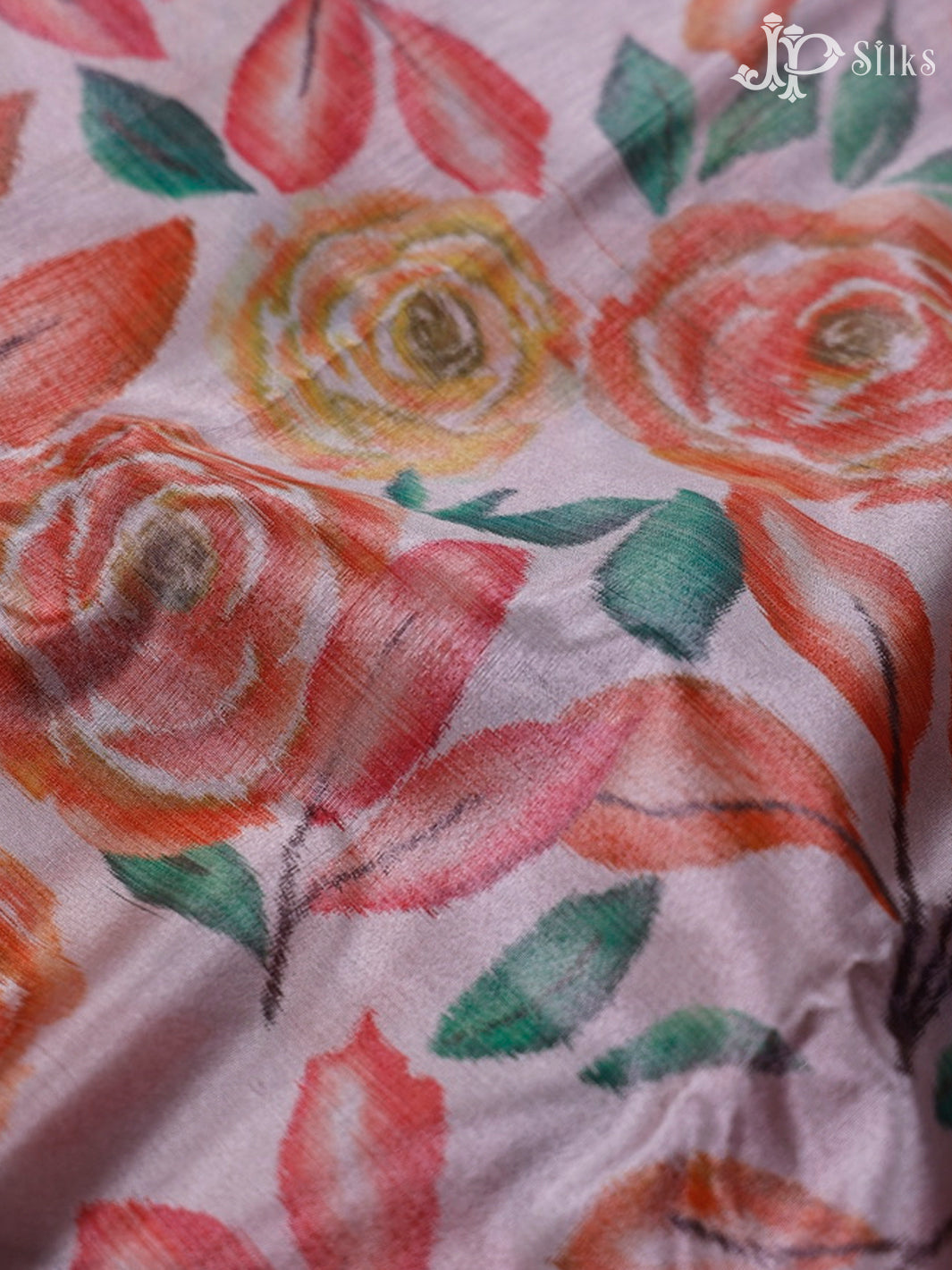 Light Baby Pink And Grey Art Silk Saree - F2918