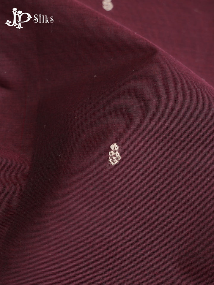 Dark Brown Theni Cotton Saree - G879