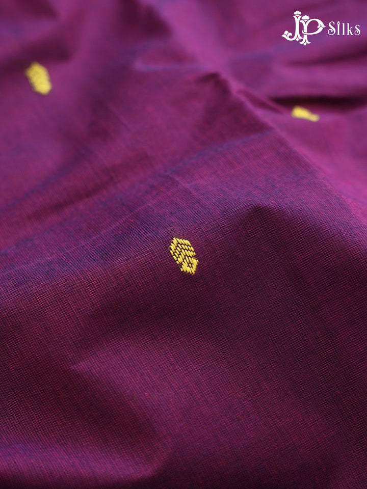Grape Purple Theni Cotton Saree - G891