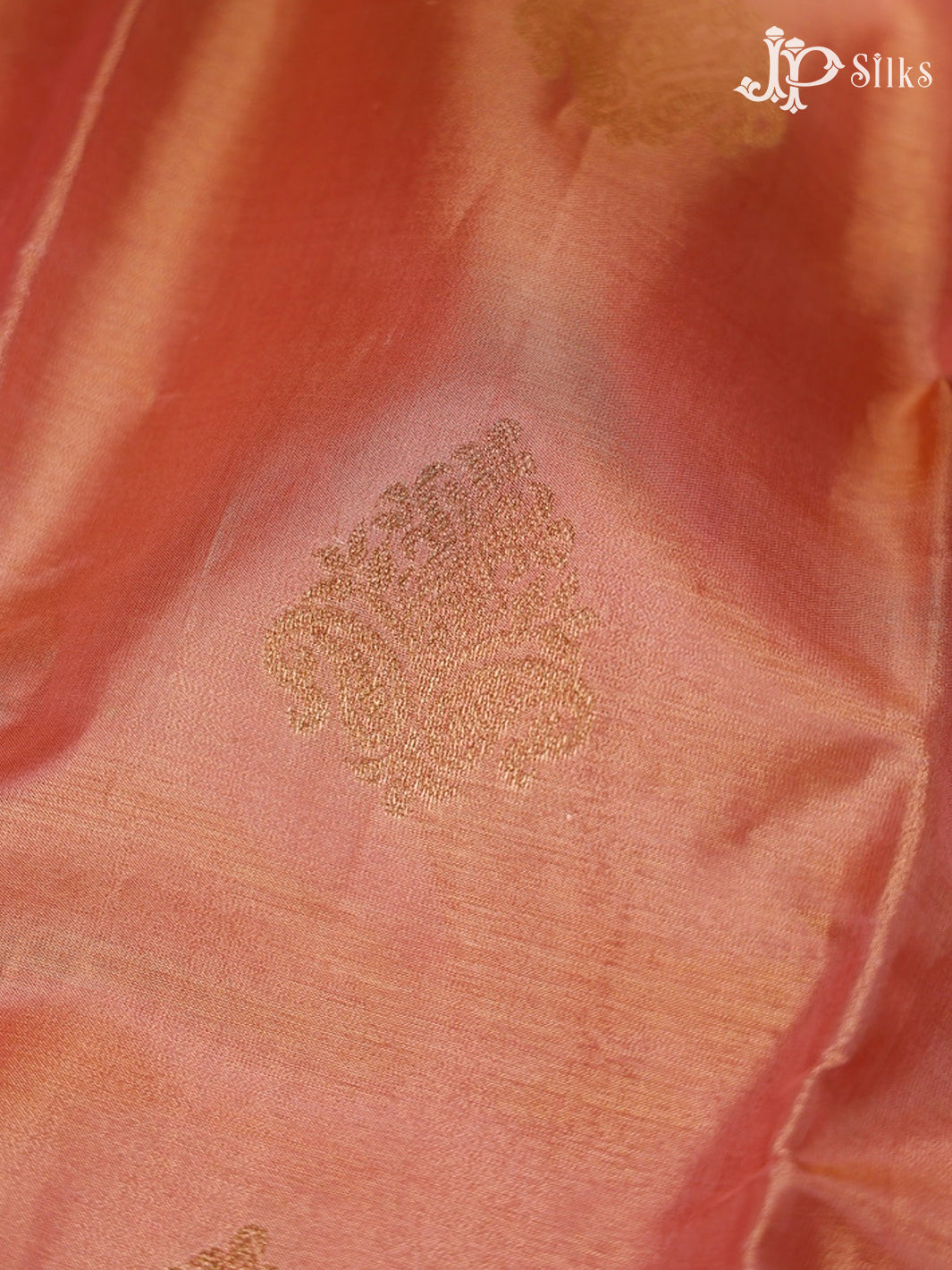 Peach Kanchipuram Tissue Fancy Silk Saree - F3573