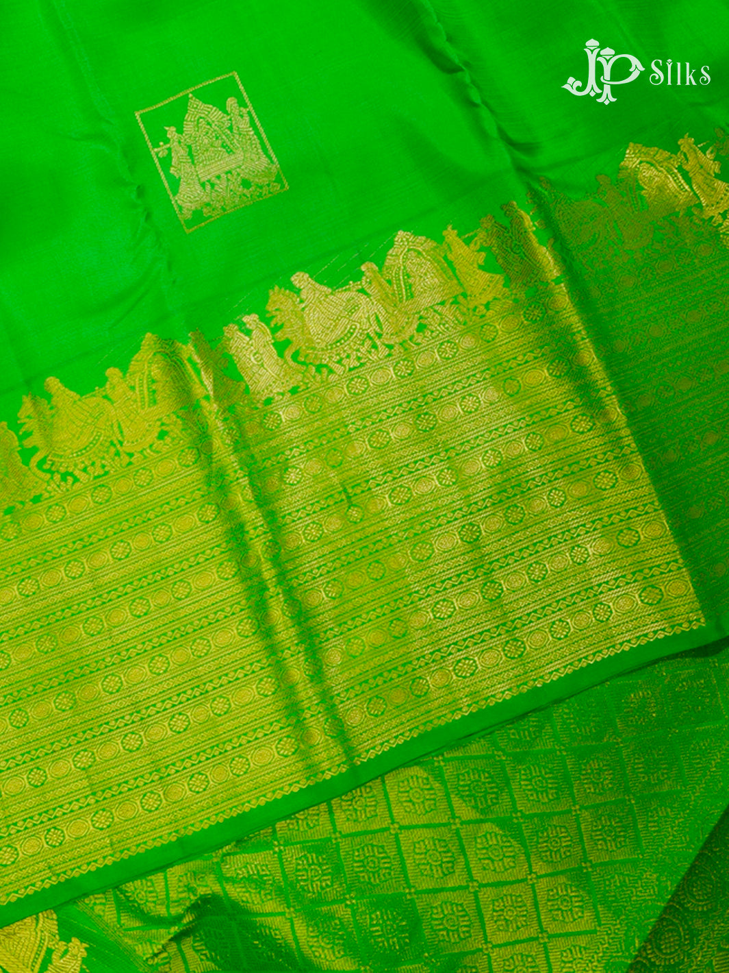 Green Kanchipuram Silk Saree - F2326-view7