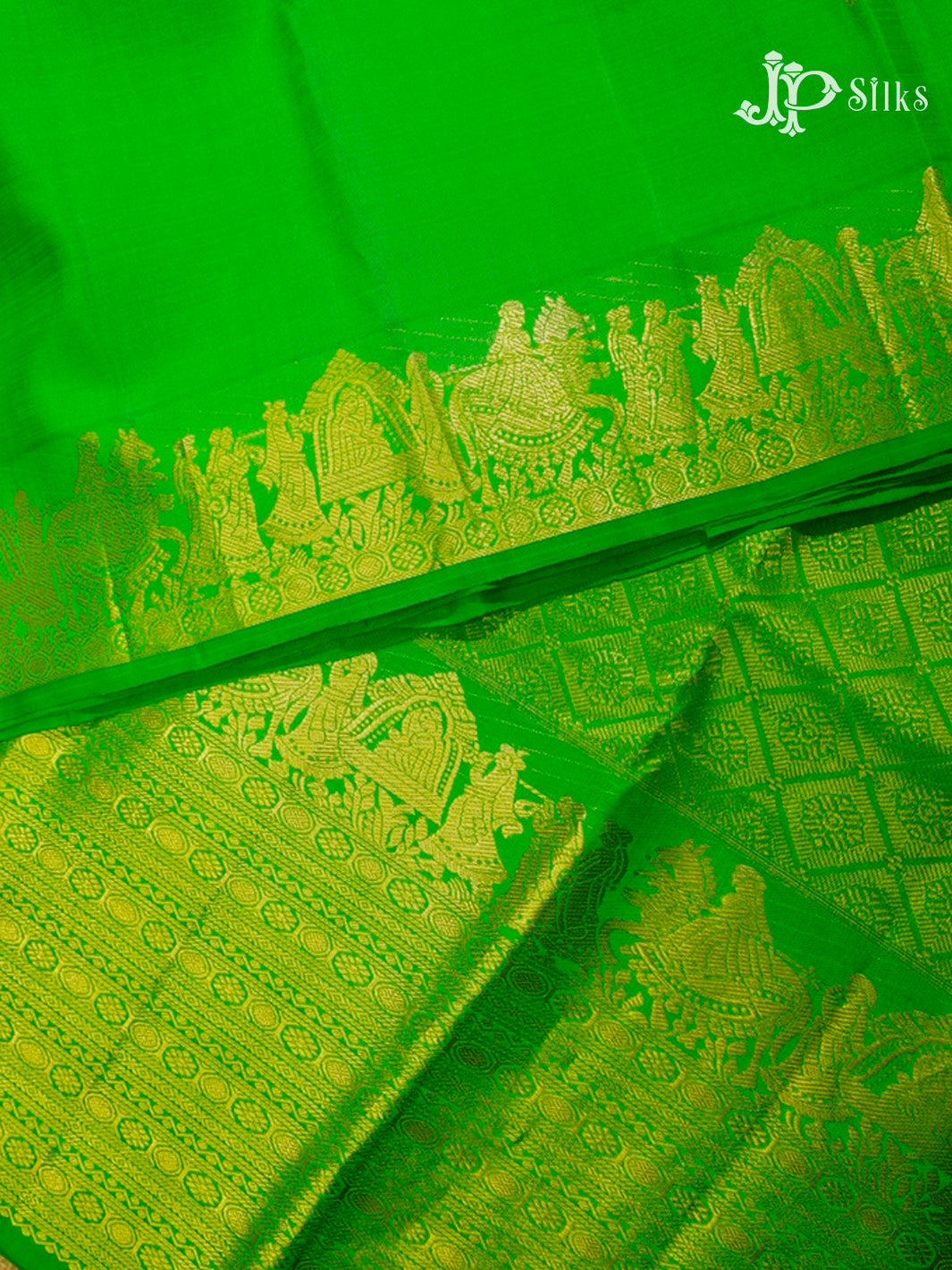 Green Kanchipuram Silk Saree - F2326-view4