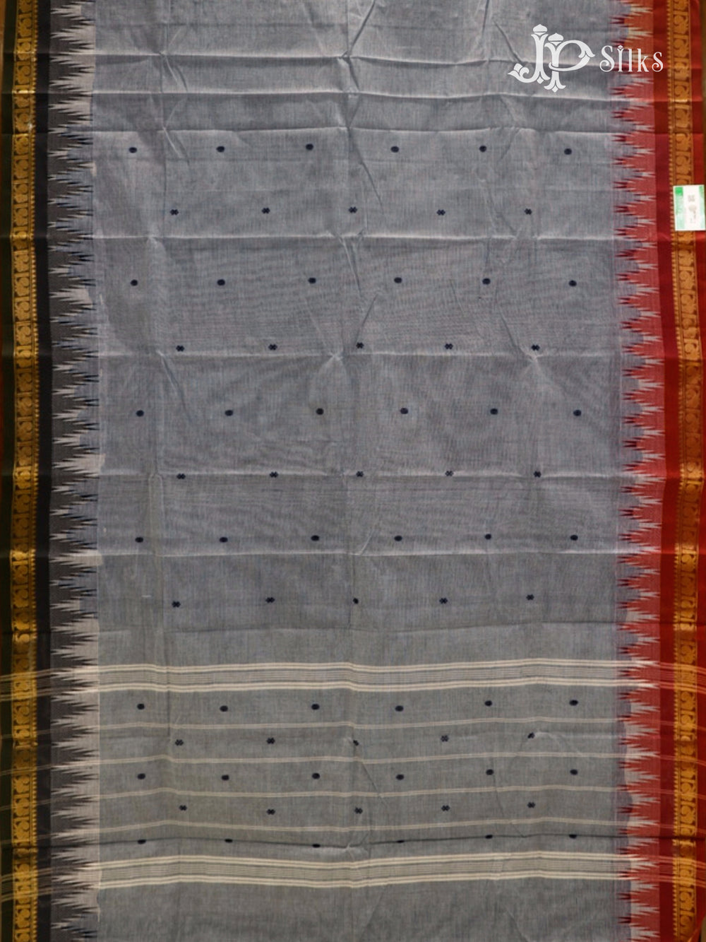 Grey Theni Cotton Saree - G746-view2