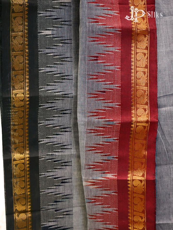 Grey Theni Cotton Saree - G746-view3