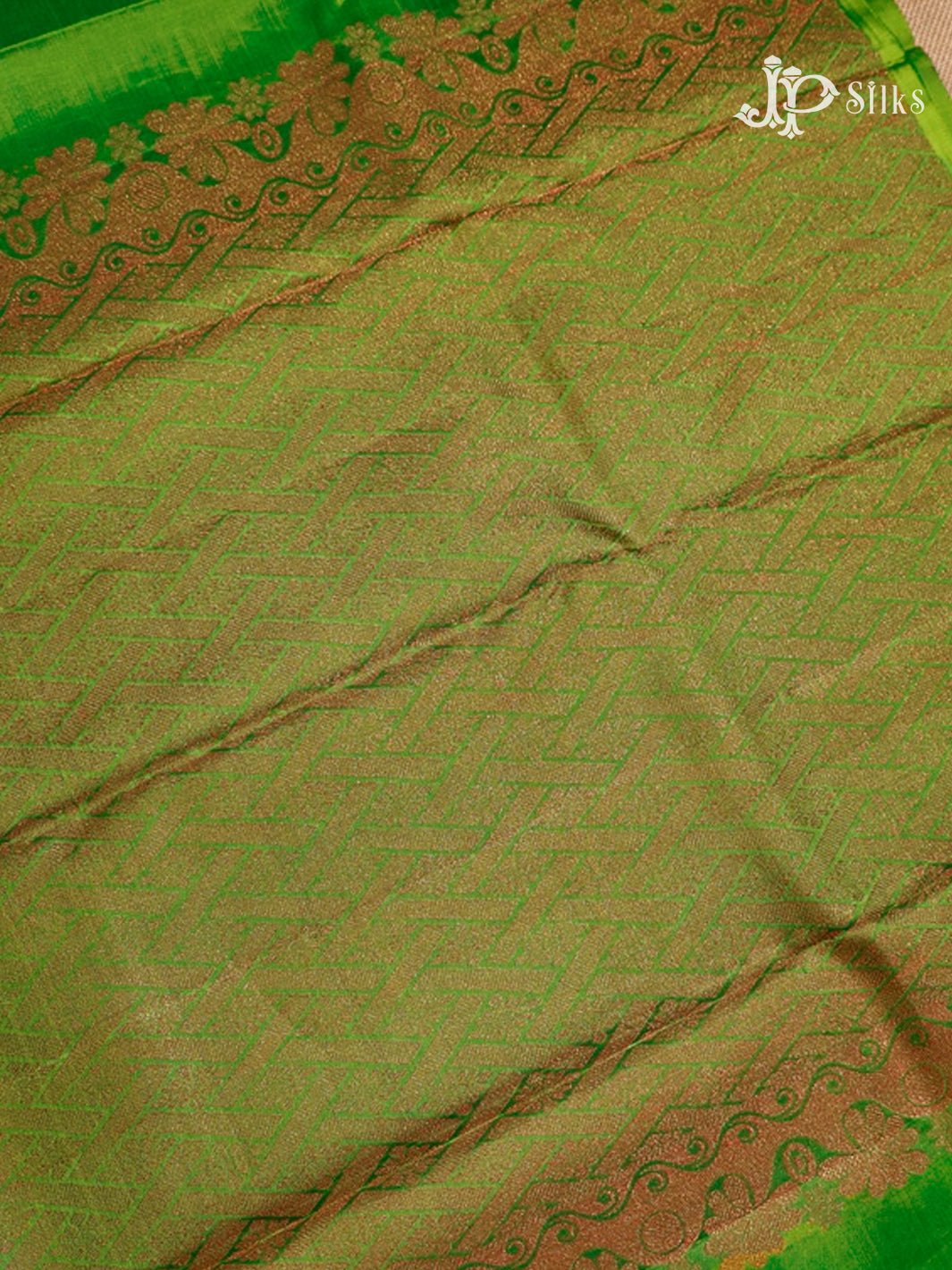 light green Kanchipuram Silk Saree - A12940-view6