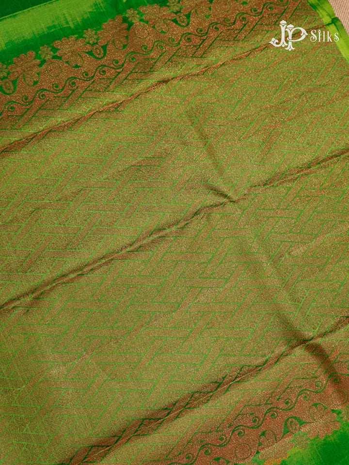 light green Kanchipuram Silk Saree - A12940-view6