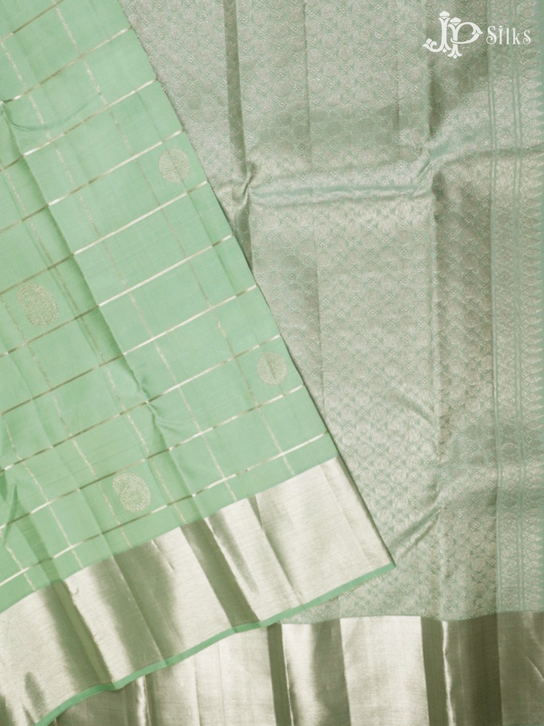 Pastel Green Kanchipuram Silk Saree - G832-view2