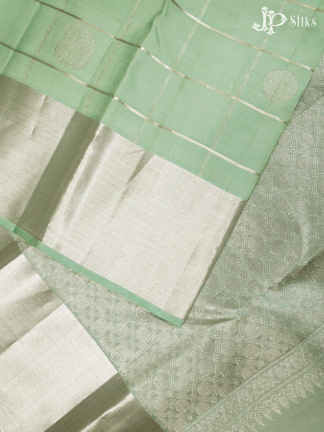 Pastel Green Kanchipuram Silk Saree - G832-view3