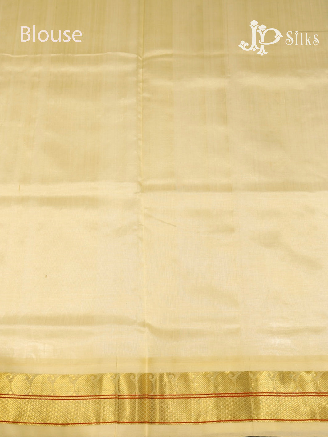 Bottle Green & Off-White  Silk Cotton Saree - F3648-view5