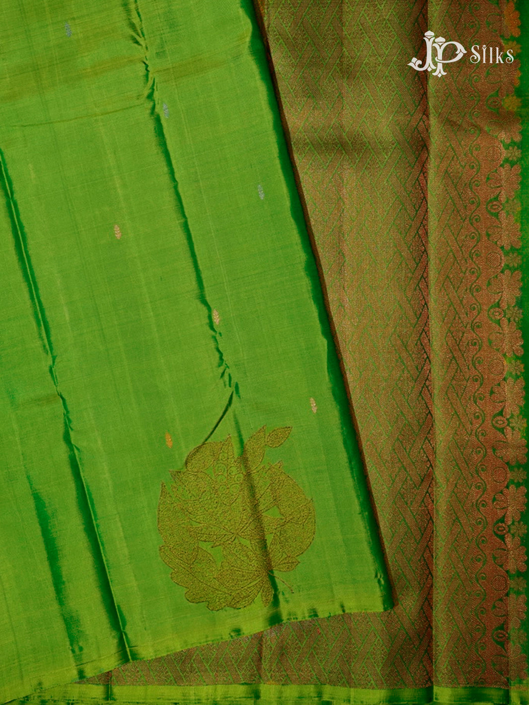 light green Kanchipuram Silk Saree - A12940-view2