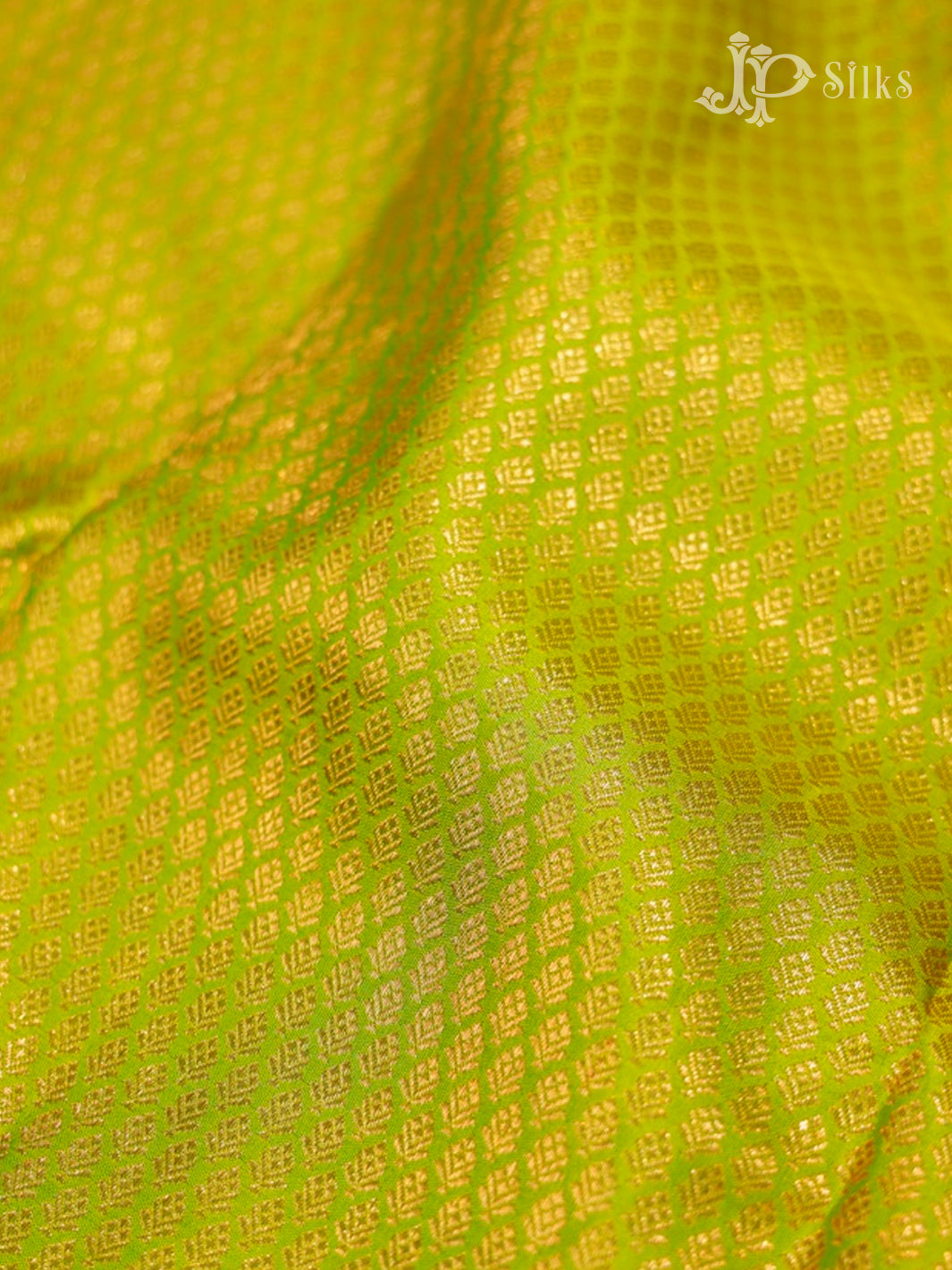 Leaf Green & Turquoise Blue Kanchipuram Silk Saree - E2482-view3