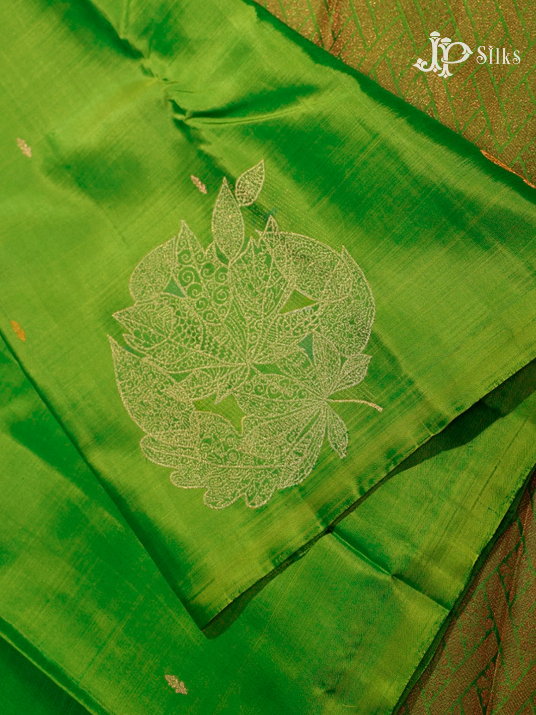 light green Kanchipuram Silk Saree - A12940-view3