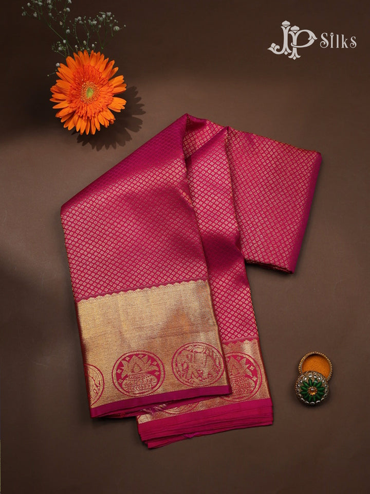 Rani Pink Kanchipuram Silk Saree - A424 - View 1