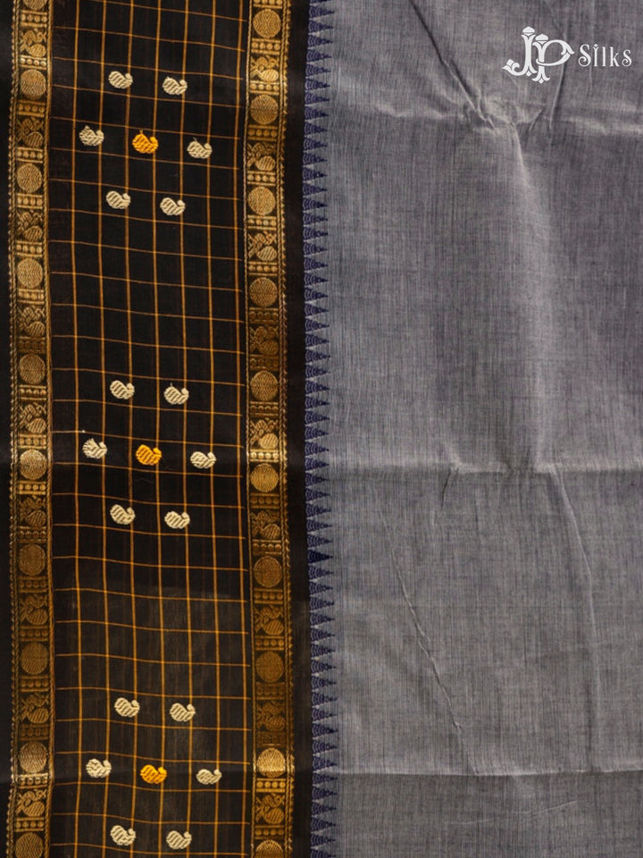 Grey Theni Cotton Saree- view3